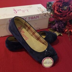 Jellypop Navy Corduroy Flats size 7.5